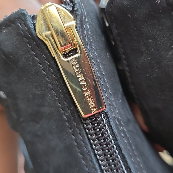 Vince Camuto Mindie Elegant Black Lace Up Heels Office Minimalist Summer Shoes - Picture 6 of 13